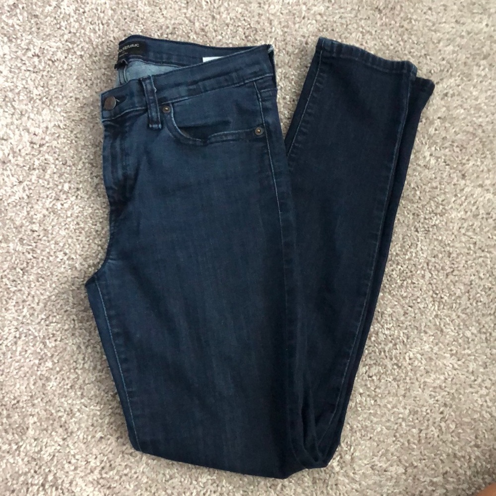 Banana republic dark wash skinny jean